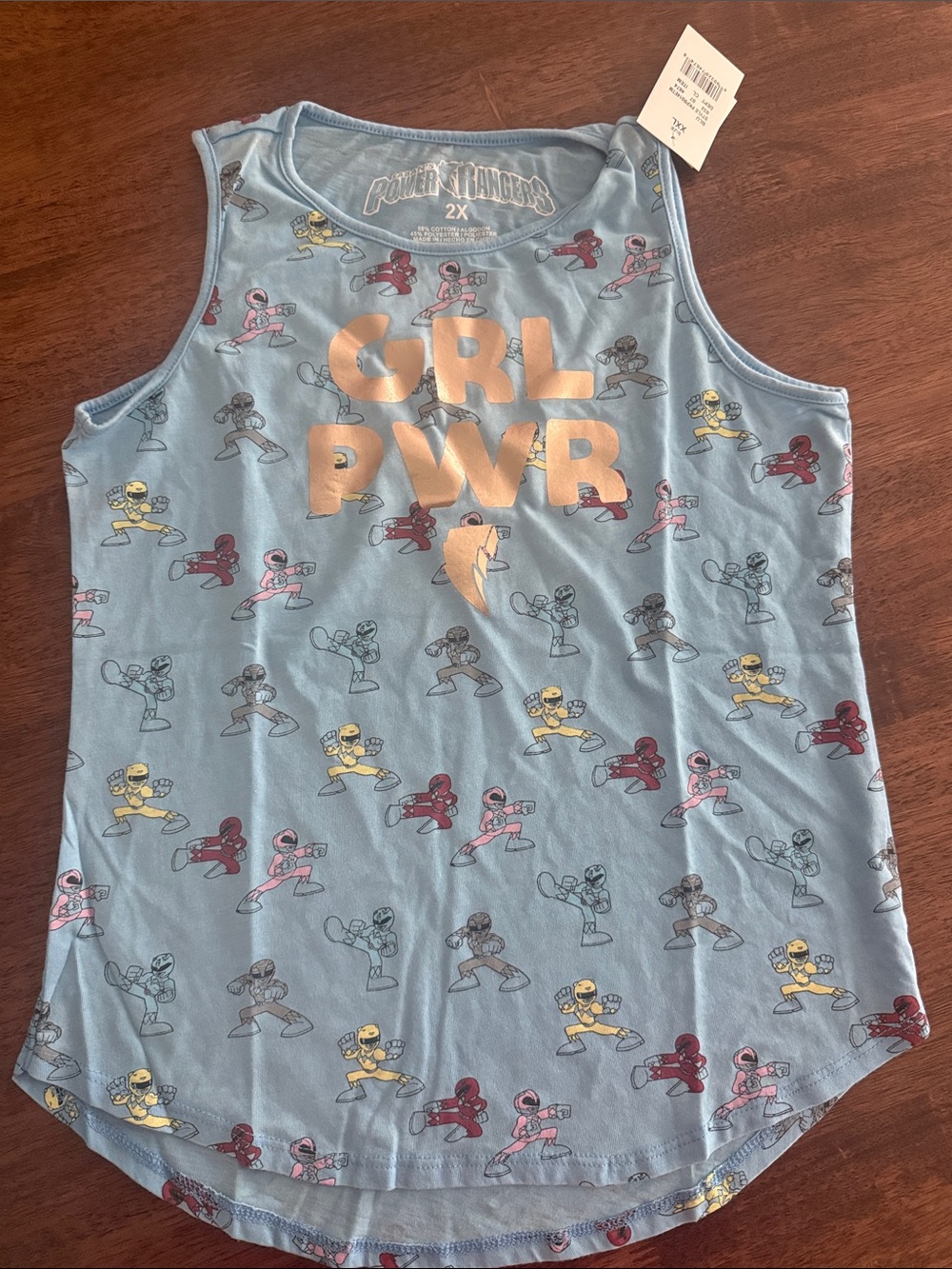 Power Rangers girl power tank top
